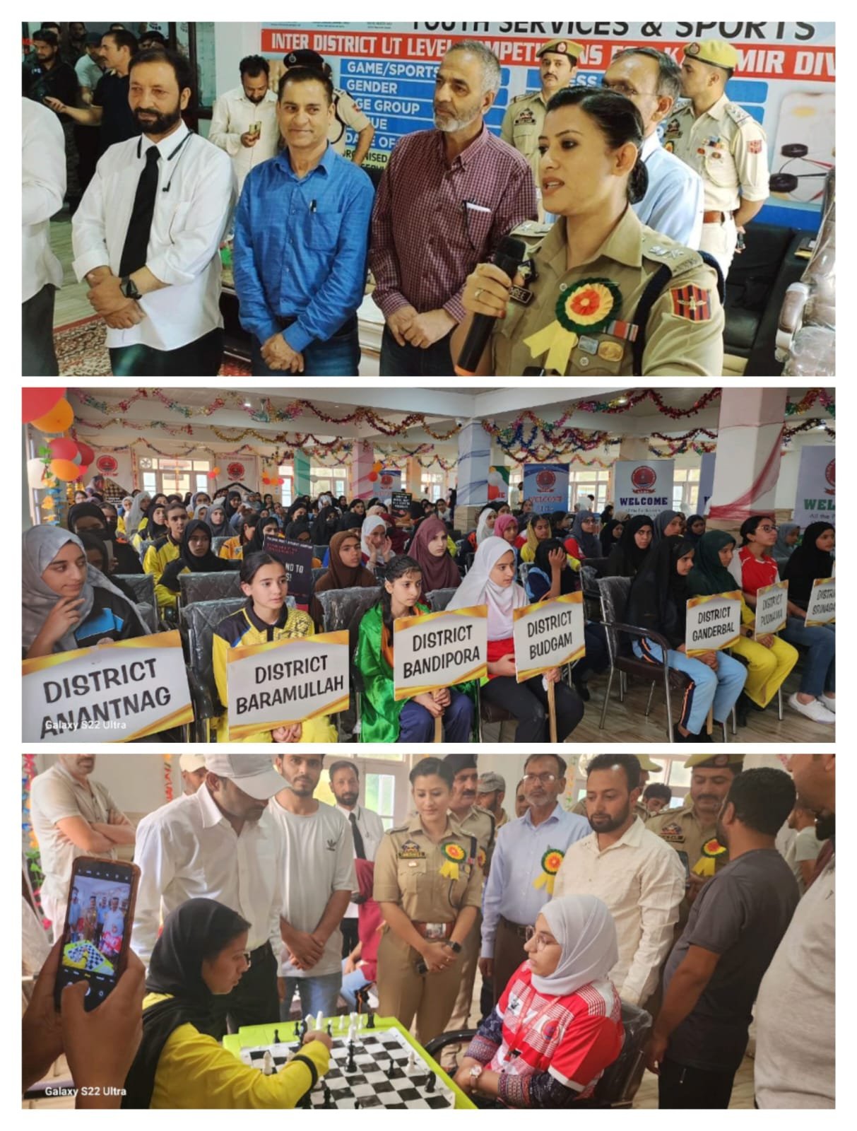 Provincial level (Inter-District) Chess competition held at Shopian