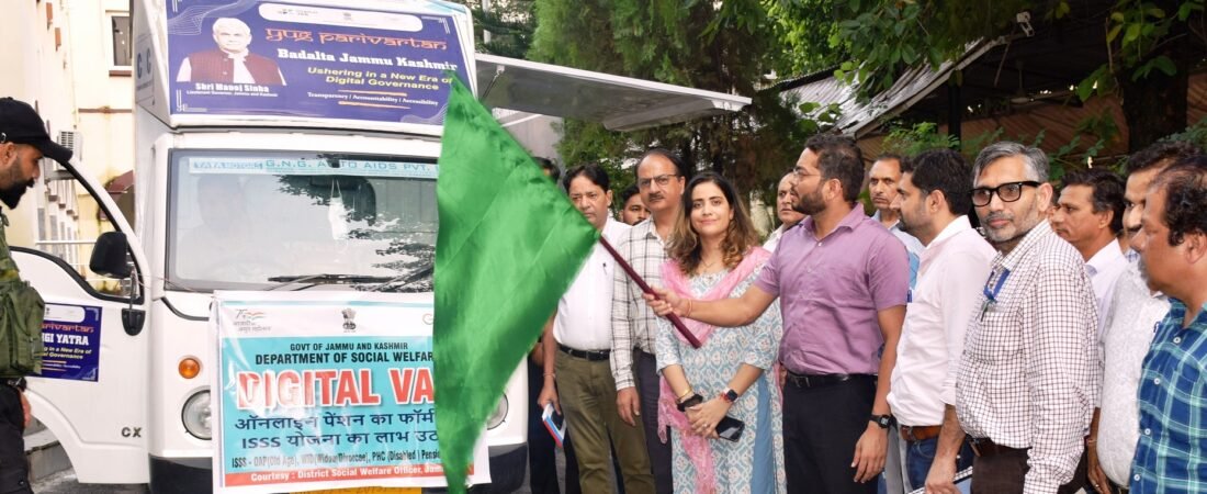 DM Jammu flags off Digital Van to assist ISSS pension scheme applicants