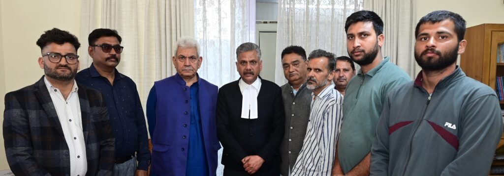 Lt Governor Sh Manoj Sinha met Family members of missing Seaman Sh Sahil Verma