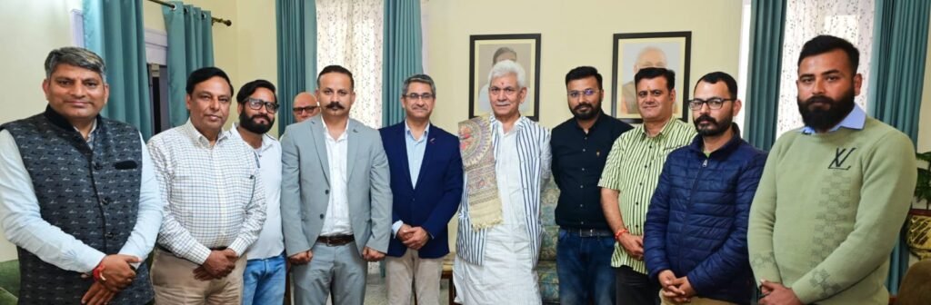 Representatives of Kashmiri Pandit organisations meeting Lt Governor