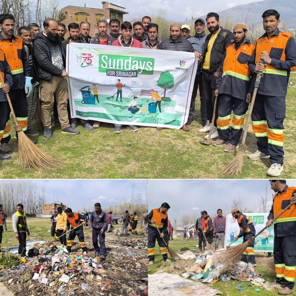 Srinagar Municipal Corporation Conducts Successful Cleanliness Drive in Zone North