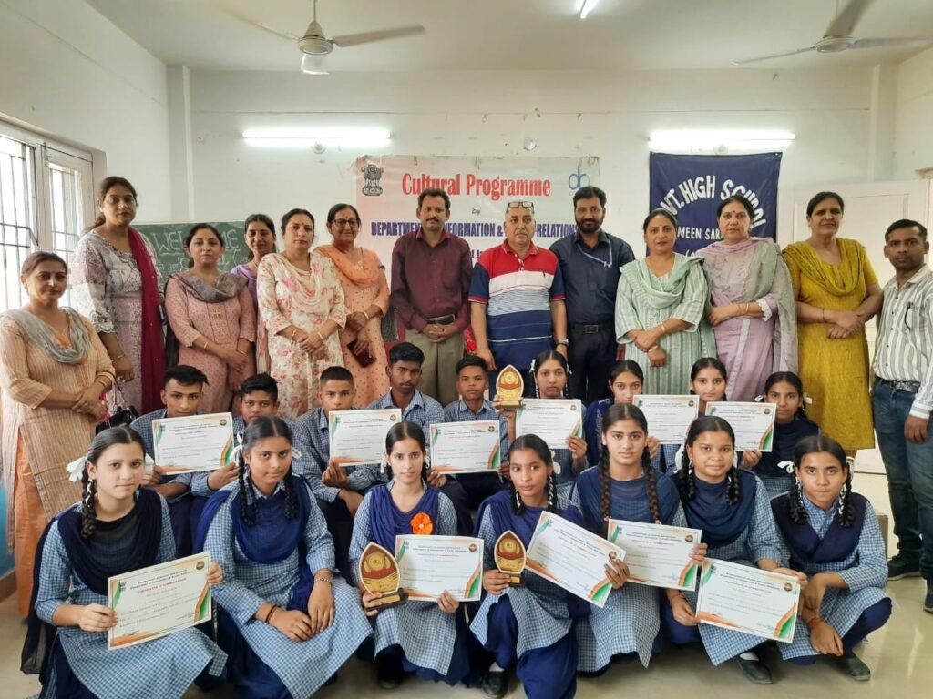 DIPR Cultural Unit organizes Symposium Painting Competition at GHS Meen Sarkar Samba