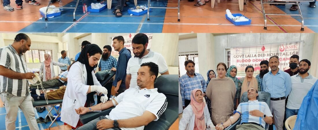 Blood donation camp at Government Education College Srinagar