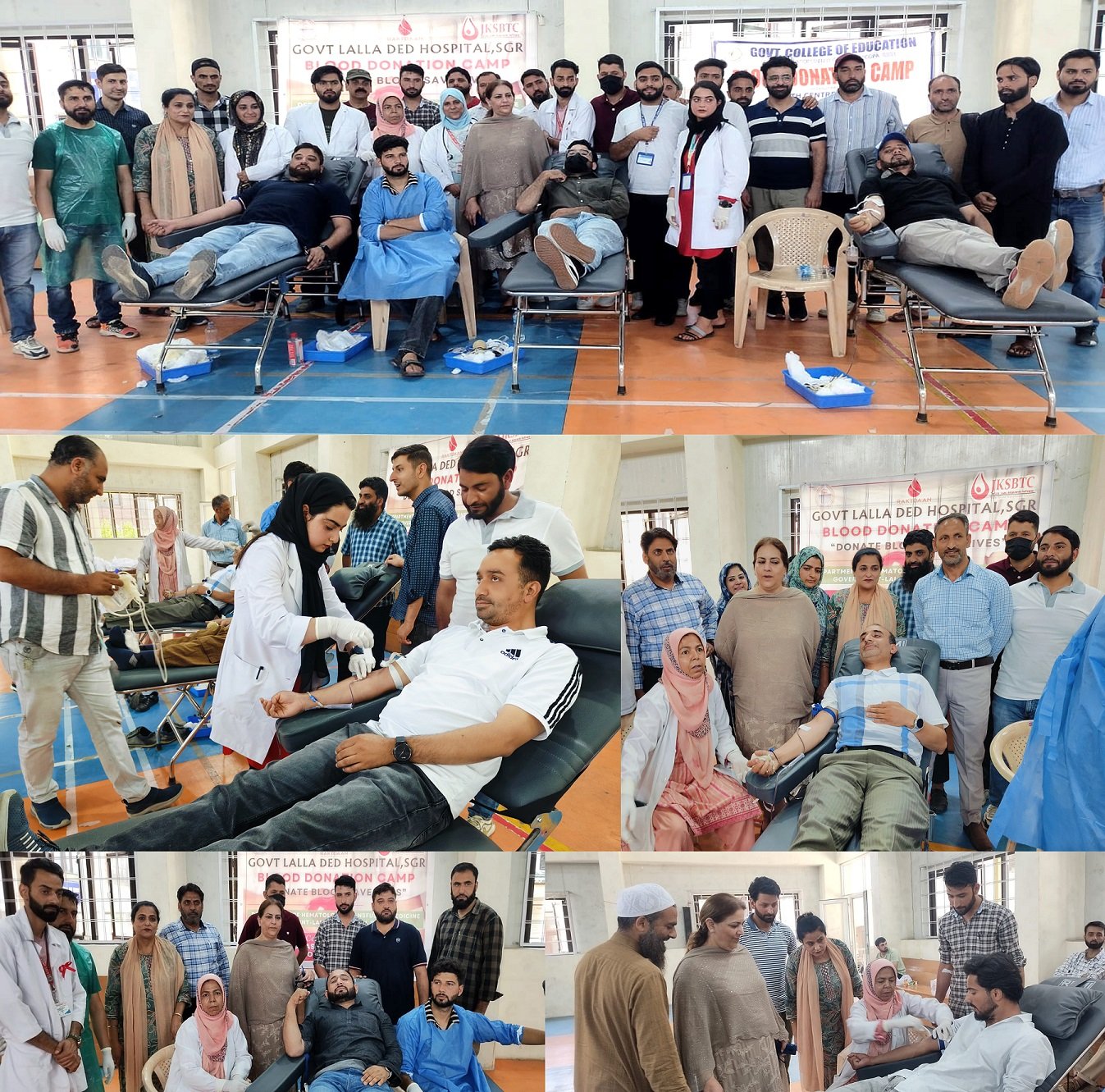 Blood donation camp at Government Education College Srinagar