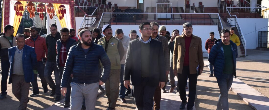 DC inspects arrangements for Republic Day 2025 at Sports Stadium Poonch