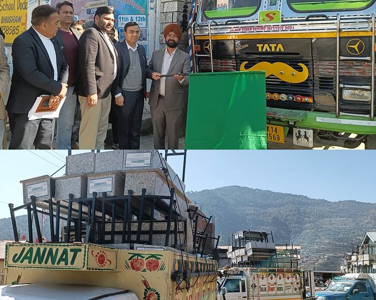 From Waste to Wealth: DC flags of Recycled Desks to foster seating facility in Doda schools