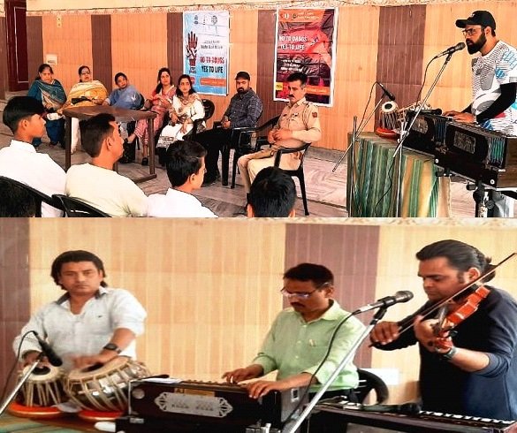 DIPR Cultural Unit spreads anti-drug awareness at Bakshi Nagar