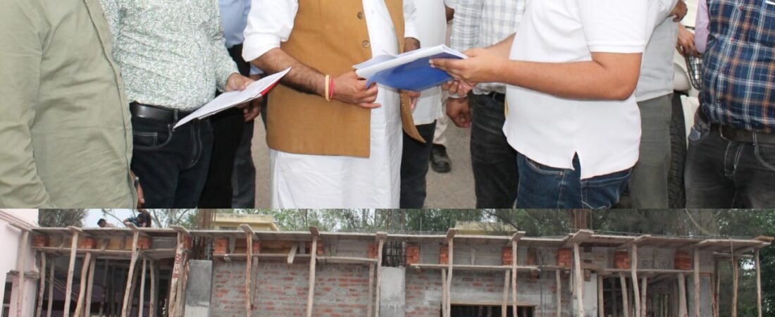 Deputy Chief Minister inspects progress on construction works in Dak Bungalow Nowshera