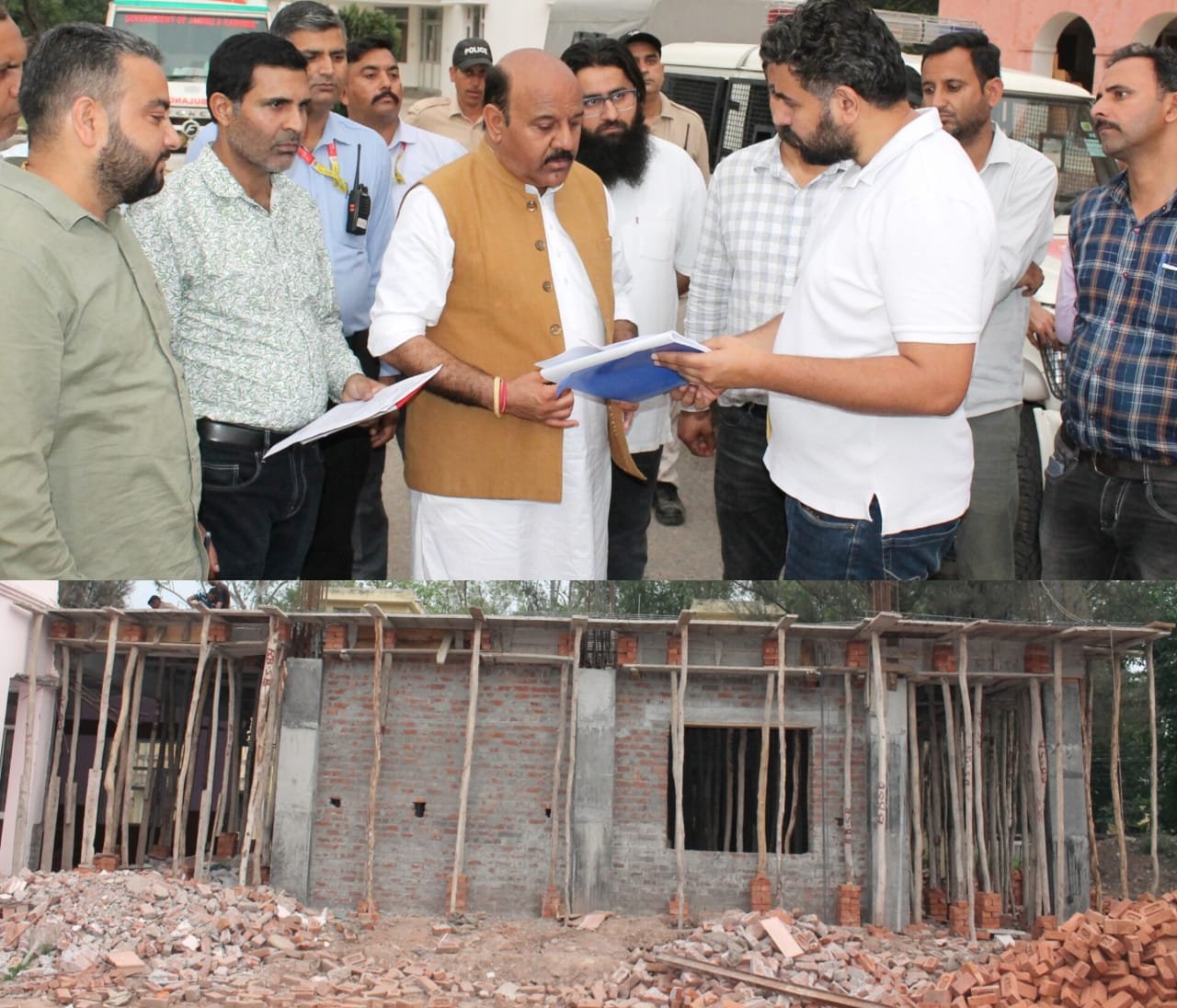 Deputy Chief Minister inspects progress on construction works in Dak Bungalow Nowshera