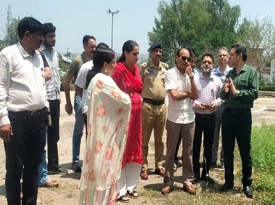 Relief Commissioner (M) reviews civic amenities, renvotaion works at Mini Jagti Township, Nagrota