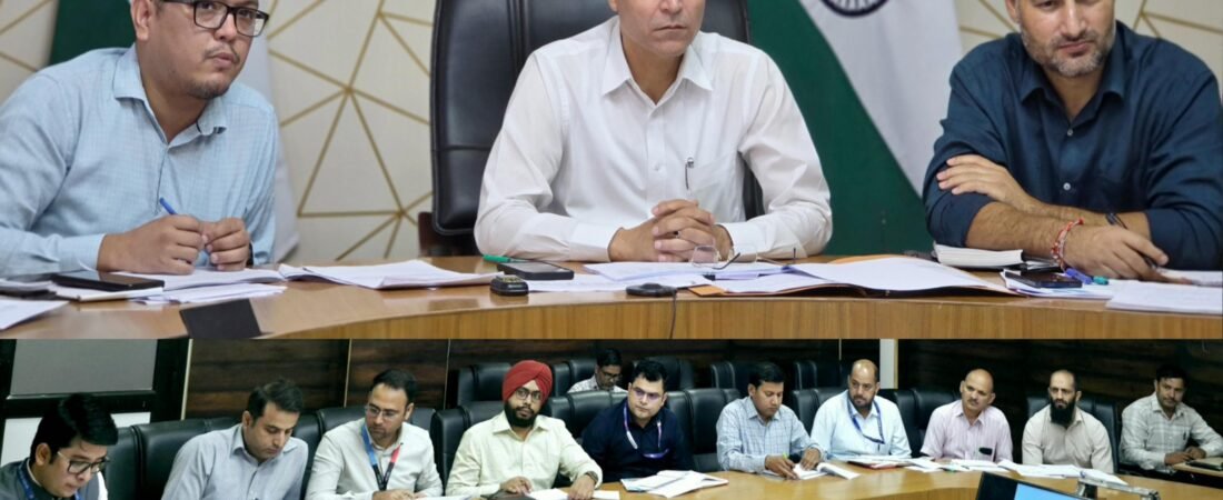 DLRC Meeting – DC Kishtwar reviews implementation of Mission YUVA, Financial Inclusion Schemes