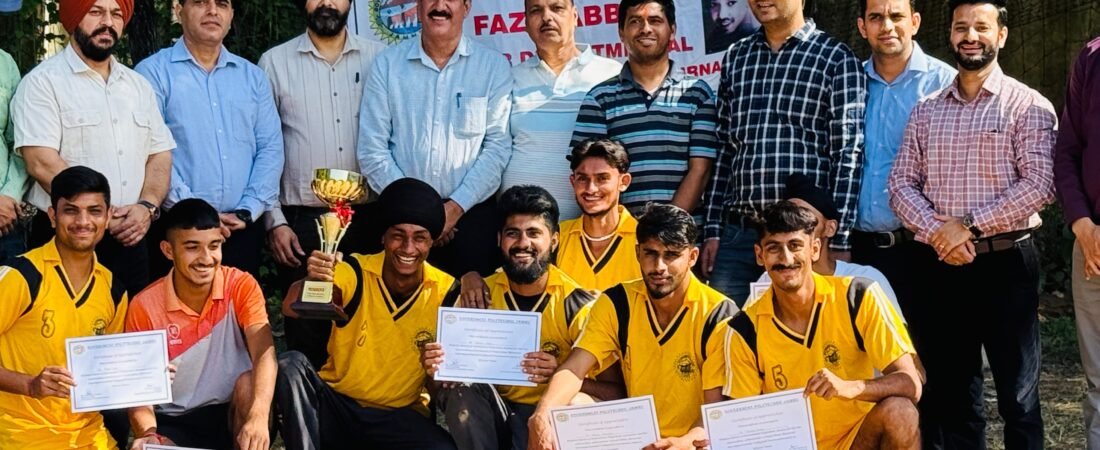 7th Faizal Abbas Memorial Volleyball Tournament concludes at Government Polytechnic Jammu