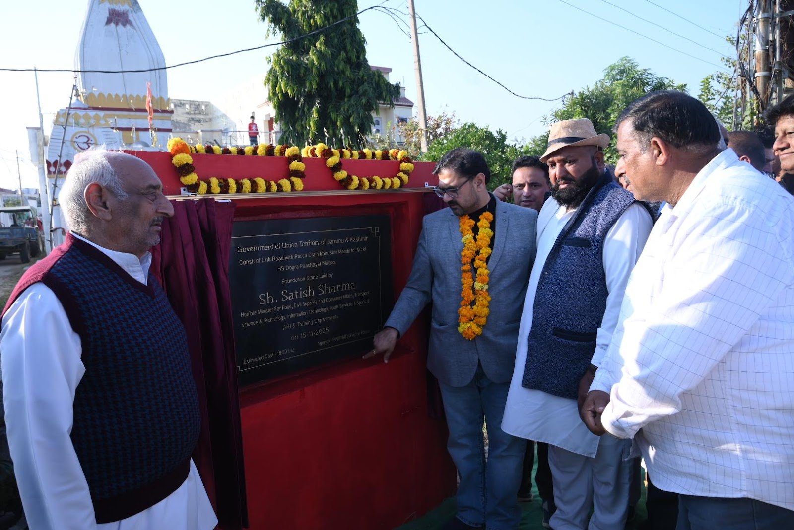 Satish Sharma inaugurates, inspects key development projects in Khour Block