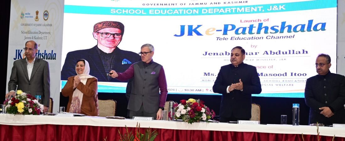 CM Omar Abdullah launches JK e-Pathshala tele education channel