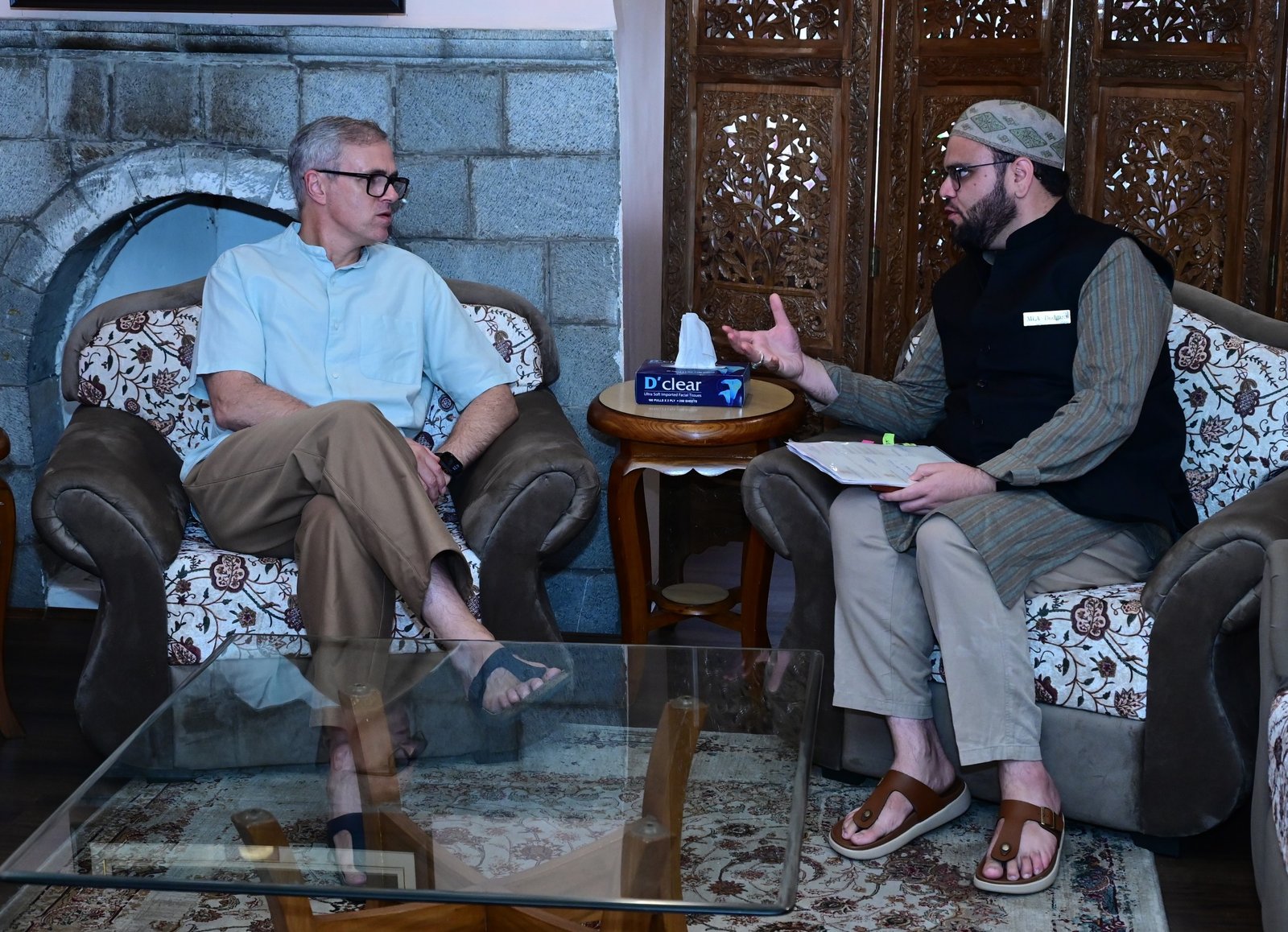 CM Omar Abdullah meets public representatives, delegations at Raabita