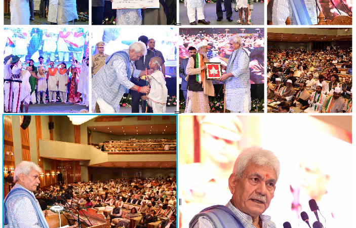 Lt Governor addresses the UT-level celebration of Gandhi Jayanti; pays tributes to Father of the Nation