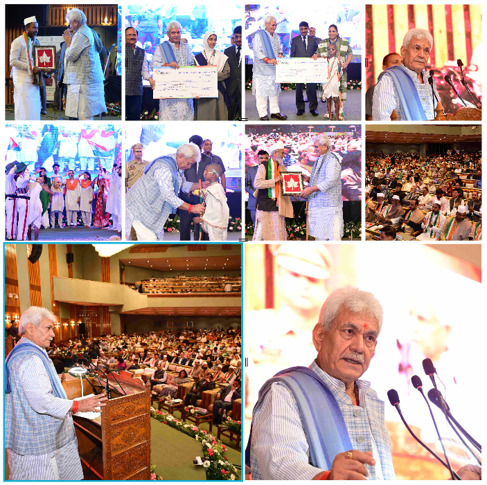 Lt Governor addresses the UT-level celebration of Gandhi Jayanti; pays tributes to Father of the Nation