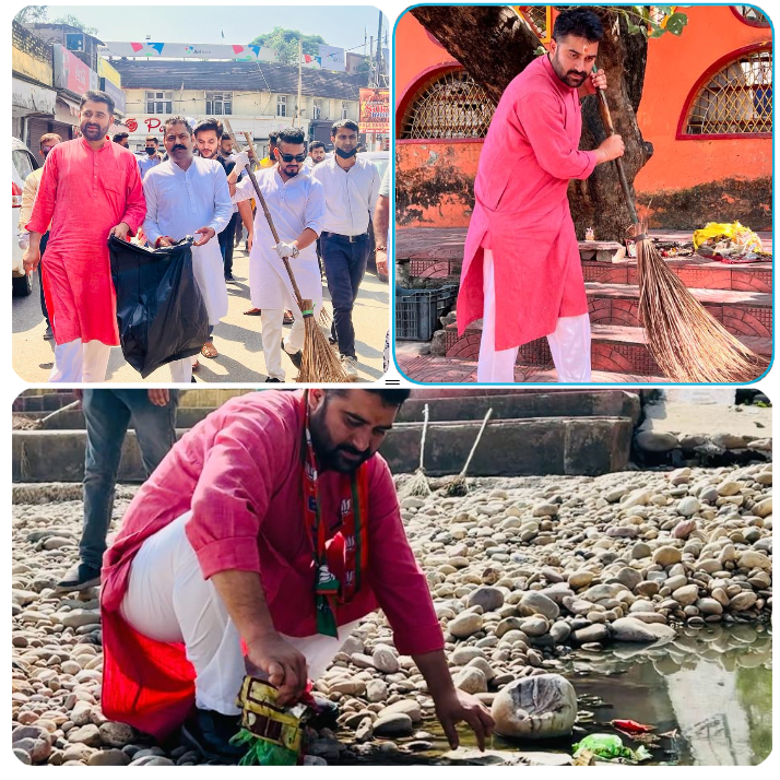 BJP Youth Wing Participates in Nationwide Cleanliness Drive in Jammu